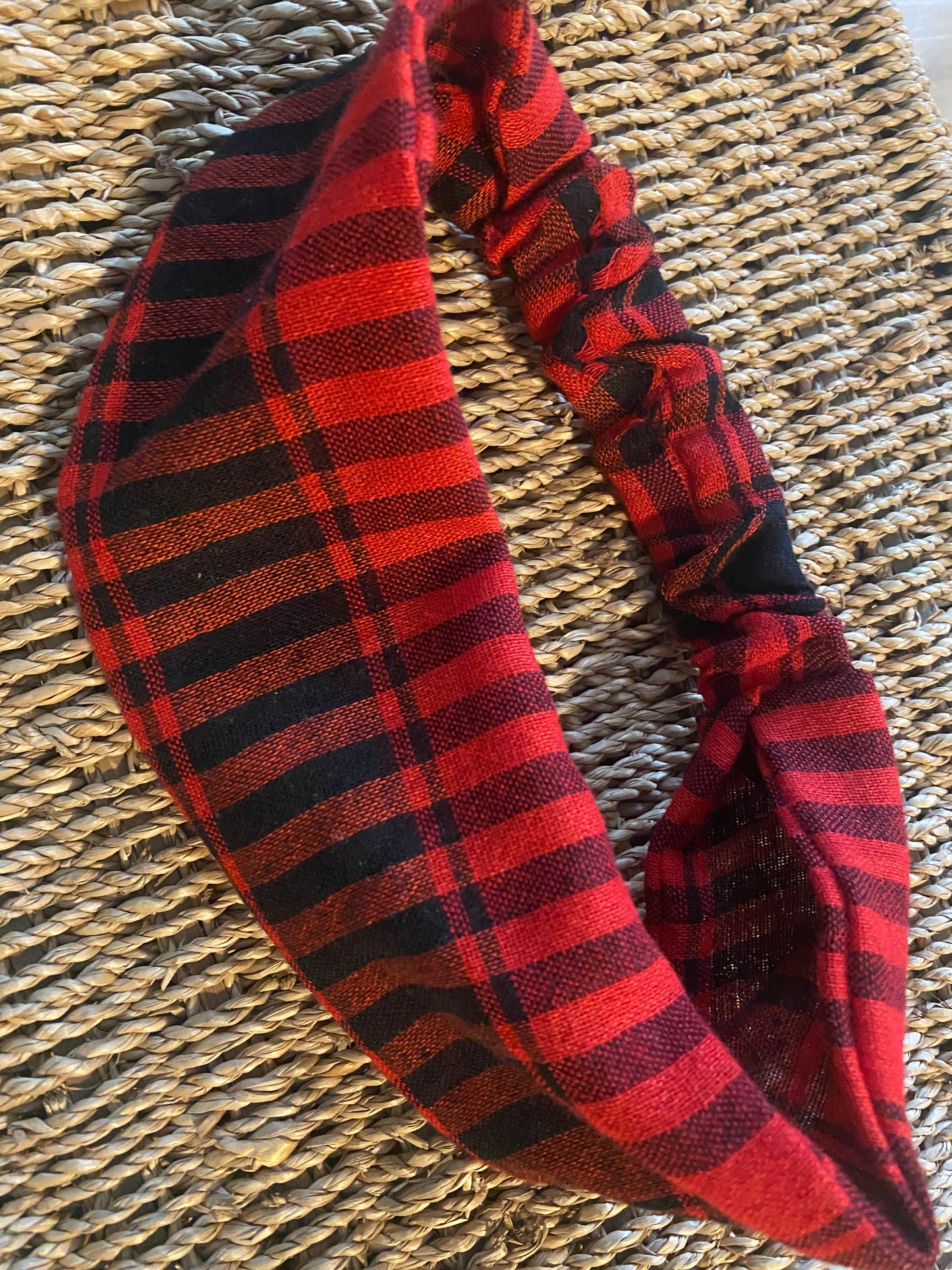 Red and Black keffiyeh Bandana