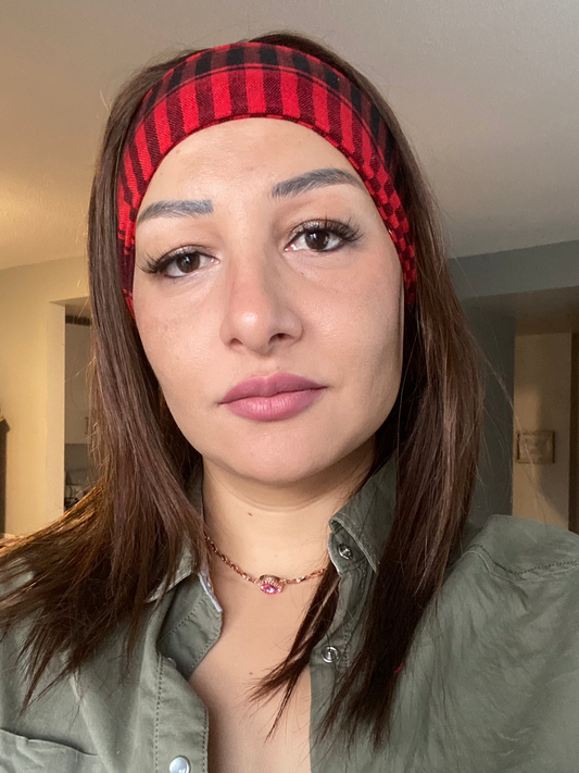 Red and Black keffiyeh Bandana